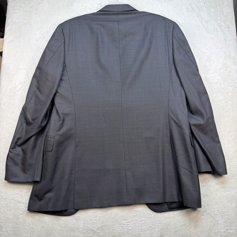 Canali Charcoal Pinstripe Suit 42R Classic Fit Wool Silk Italy Mens - Picture 10 of 16